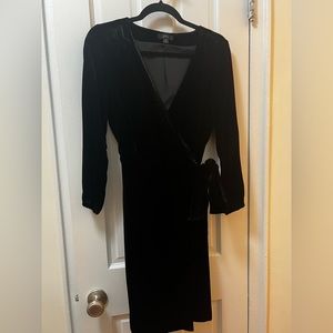 Jcrew Velvet Wrap Dress